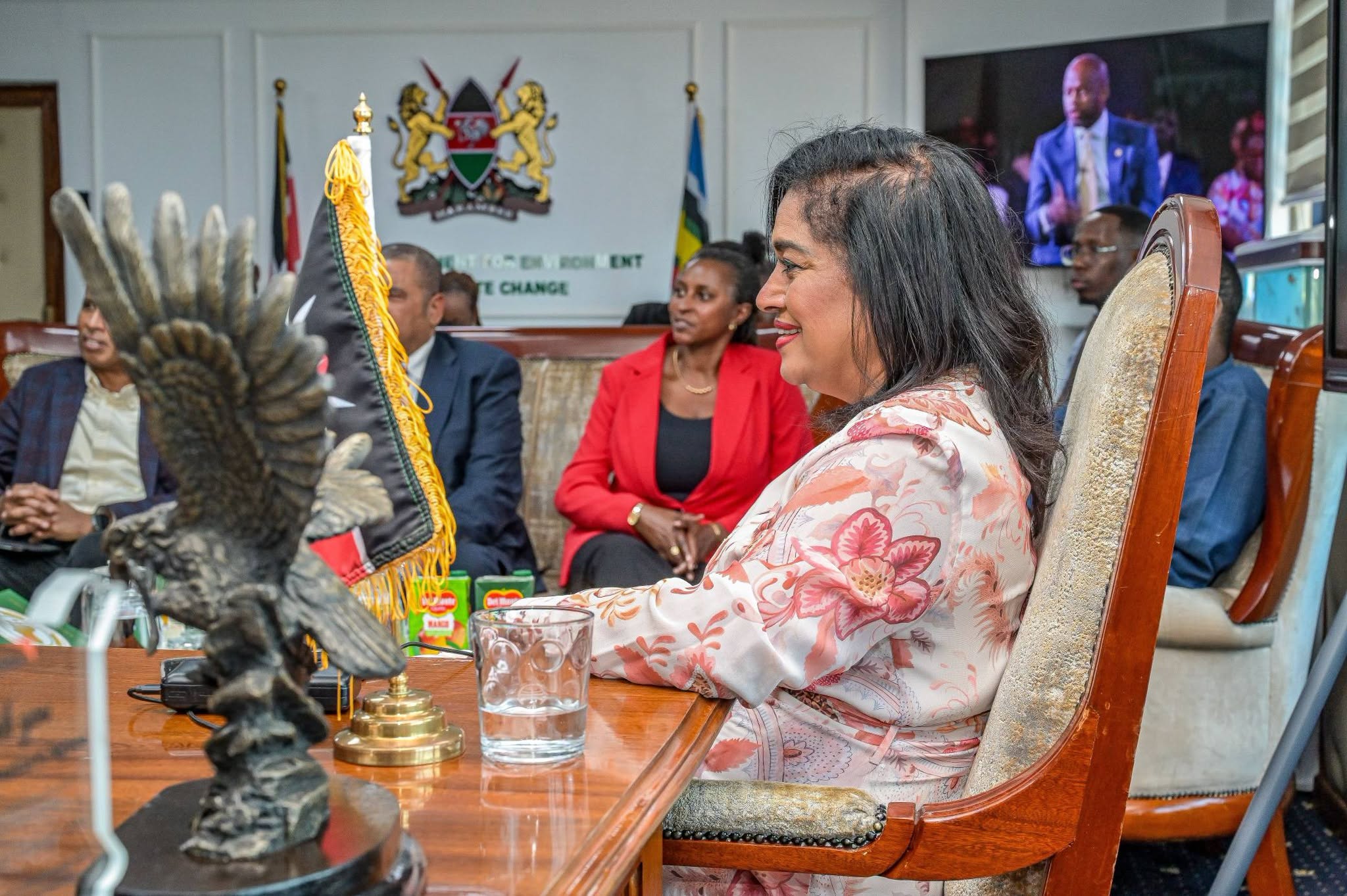  The Pan-African Parliament (PAP) Committee on Rural Economy, Agriculture, Environment, and Natural Resources pay a courtesy call to Kenya's Environment Principal Secretary