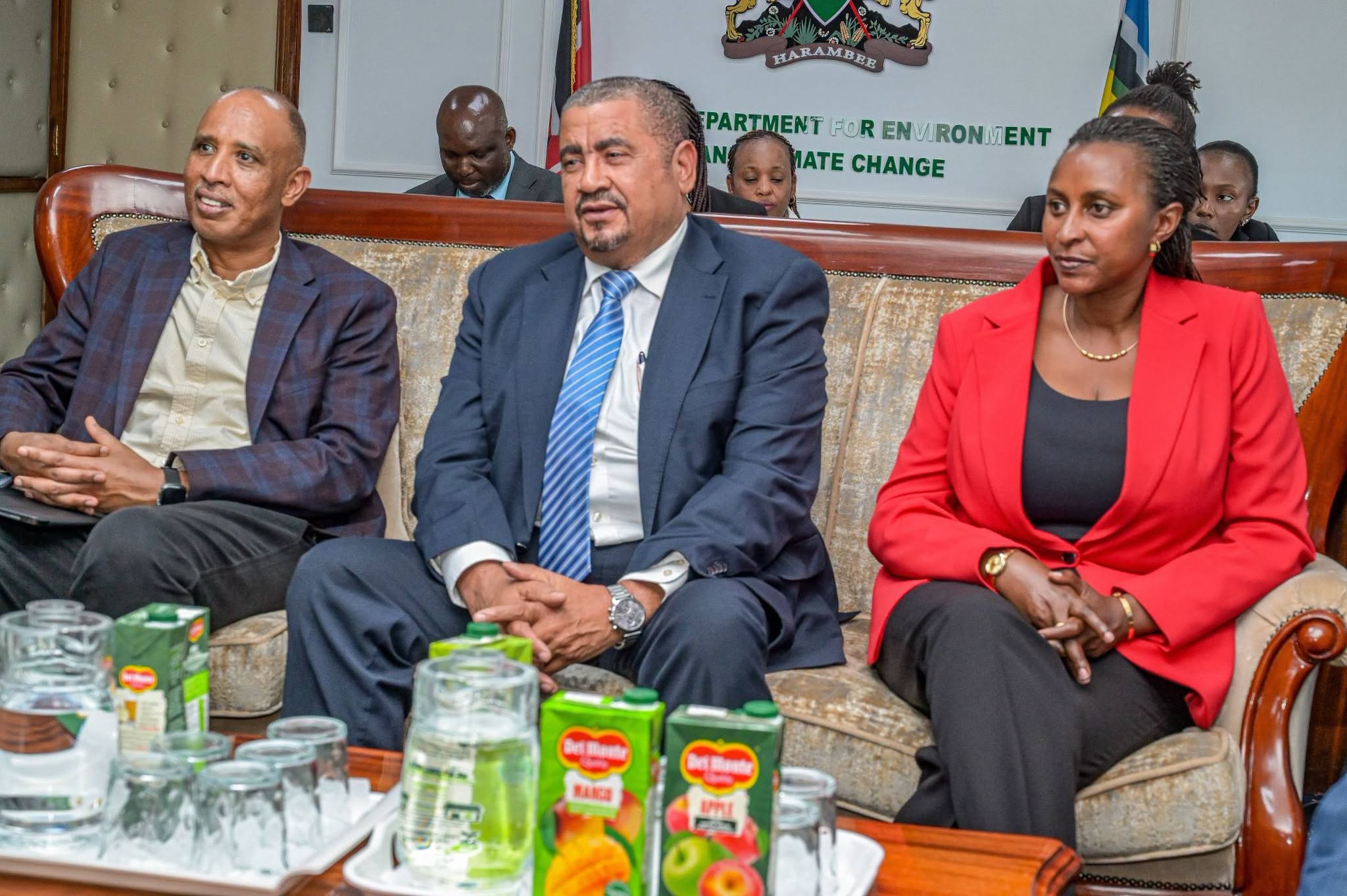  The Pan-African Parliament (PAP) Committee on Rural Economy, Agriculture, Environment, and Natural Resources pay a courtesy call to Kenya's Environment Principal Secretary