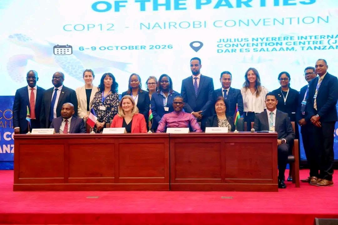 Kenya signs the Nairobi Convention Protocol on Marine and Coastal Biological Diversity and Protected Areas during COP12 in Dar es Salaam, Tanzania